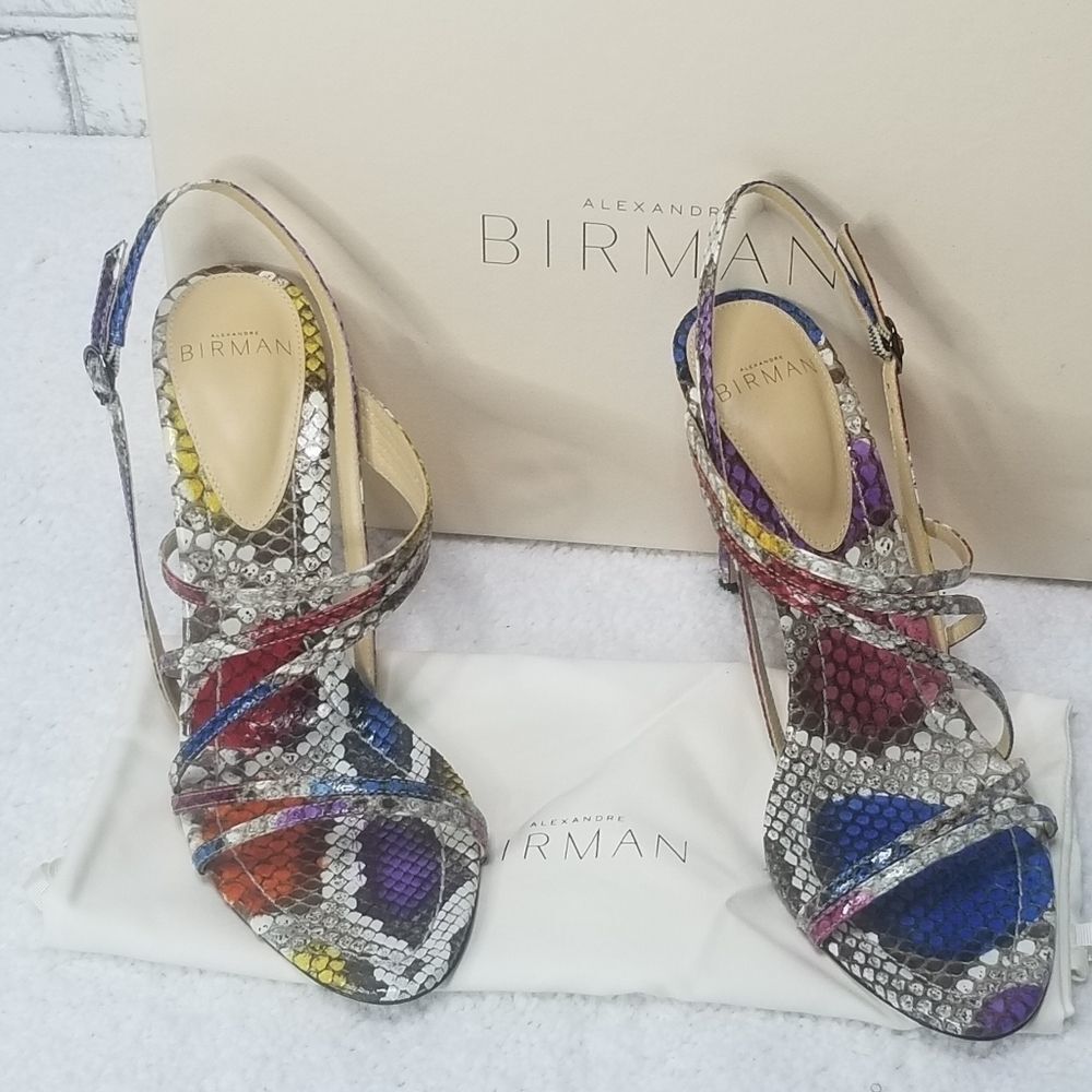 Alexandre Birman Python Slingback Sandals NWT - image 10